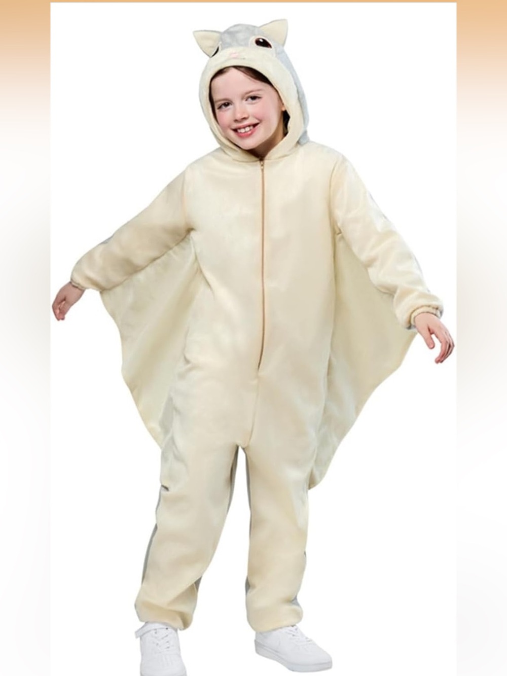 Rubie's flying squirrel Hooded Jumpsuit Romper nwot